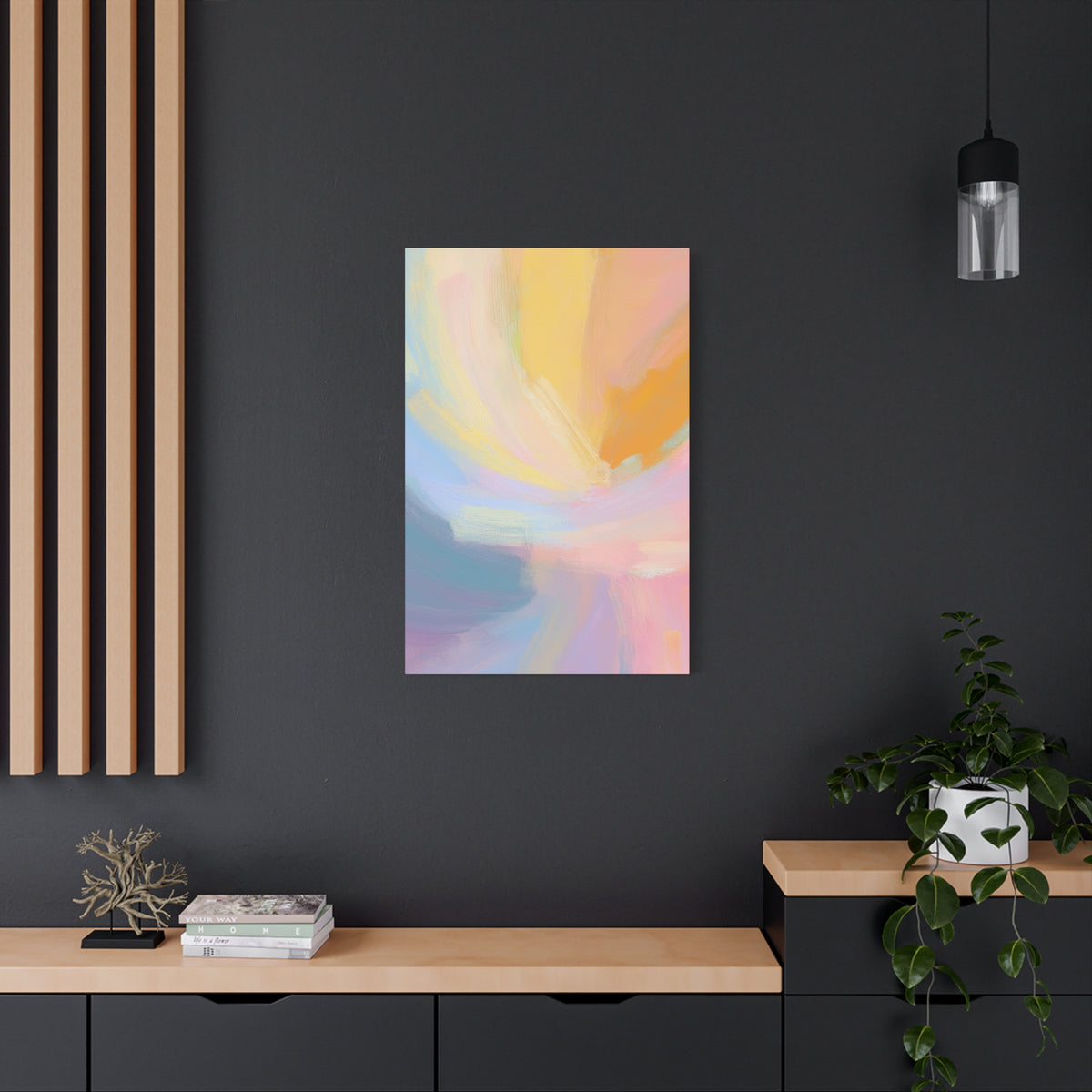 Abstract Pastel Painting Print Canvas 20x24,20x30,24x30 24x32,24x36,30x40 32x48,36x48,40x60 Pine-Wood Inner Frame ABS-95