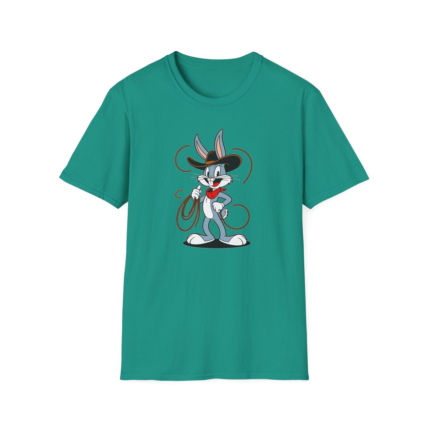 Bugs Bunny T Shirt Unisex Gildan Softstyle 64000 Cartoon Animation Tee With Art Design Artwork