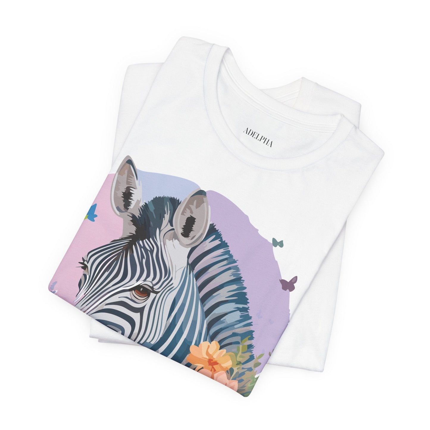 Zebra Graphic Unisex 100 Cotton Vintage Animal Art T-Shirt 3