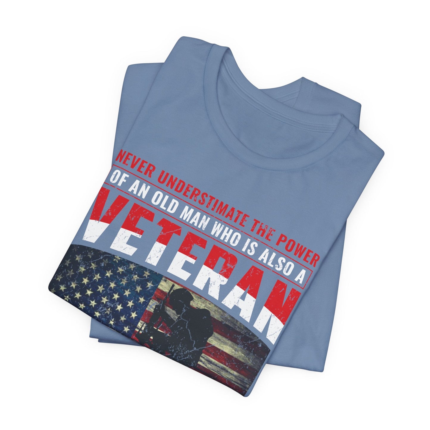 Army Veteran Patriotic Graphic Design Unisex Cotton T-Shirt v32