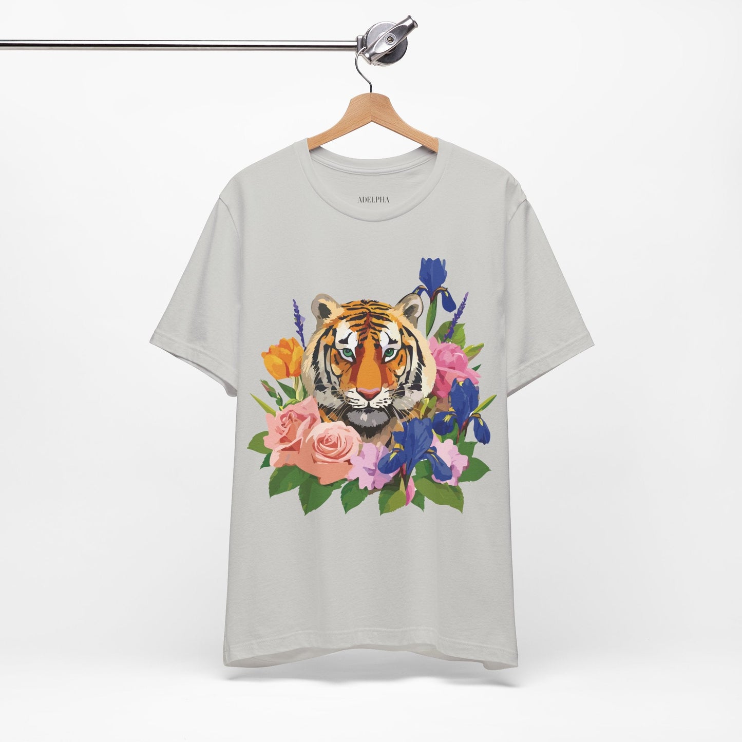 Tiger Graphic T Shirt Unisex Jersey Short Sleeve Art Design Tee Adelpha Vintage Inspired