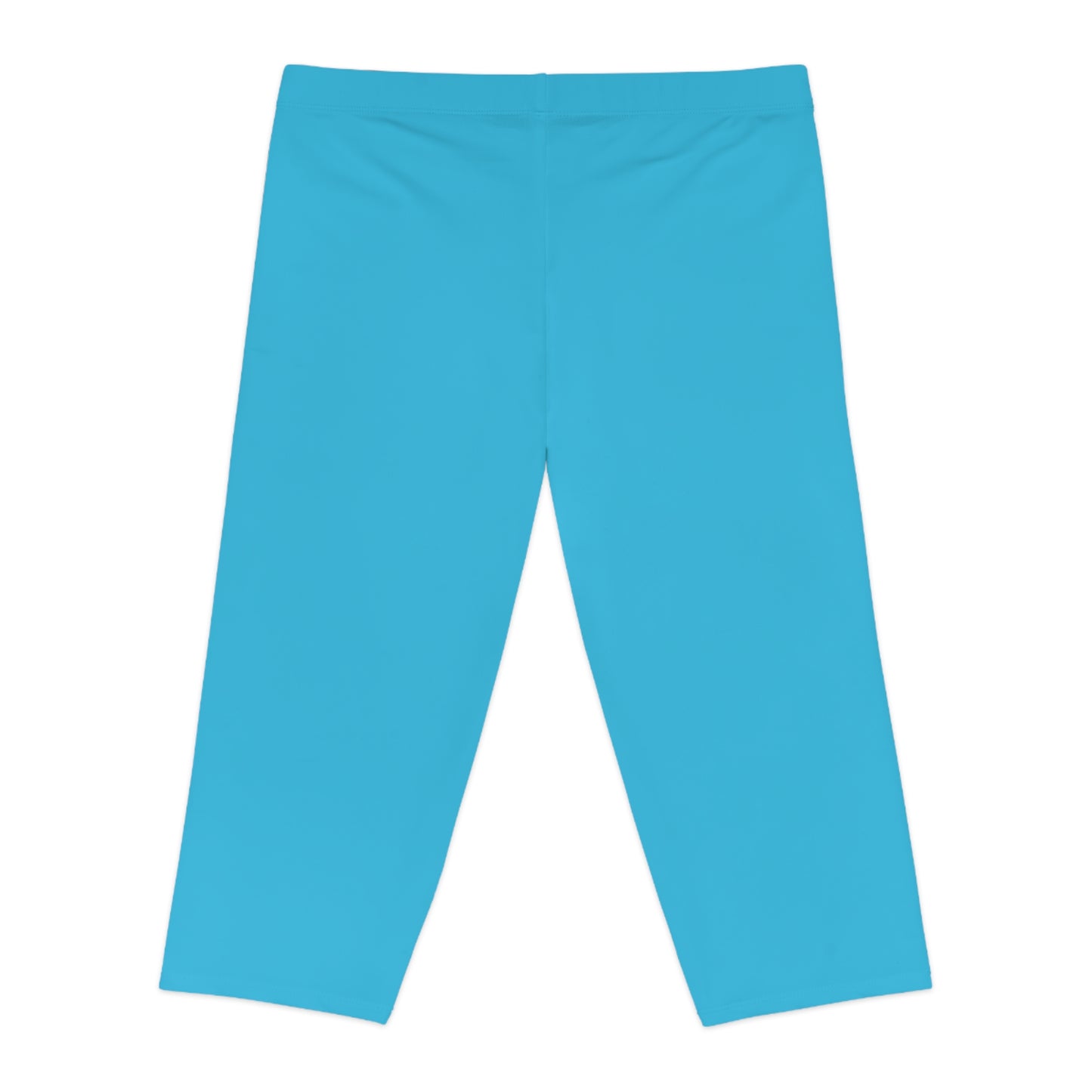 Blue Color Capri Leggings, Blue Capri Leggings 15