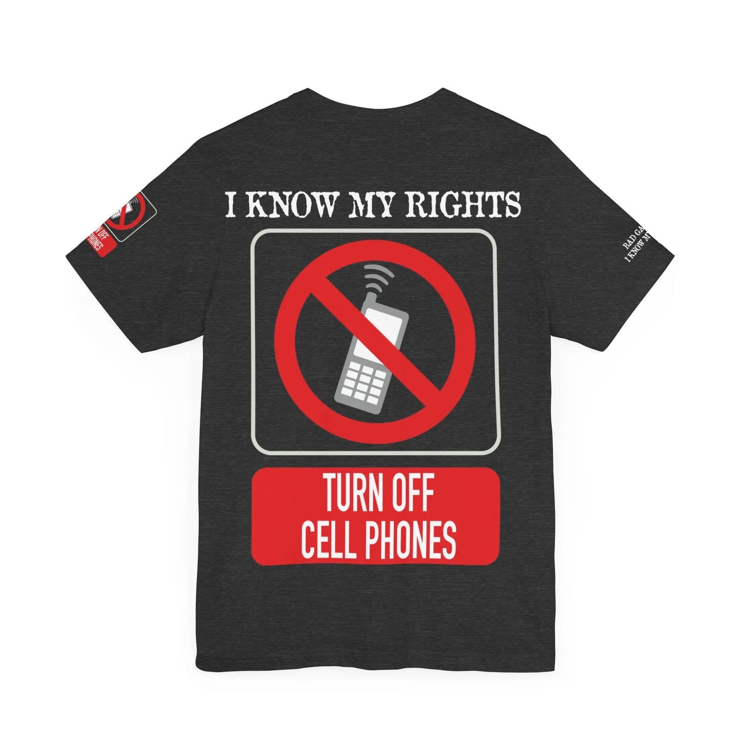 Red Stamp Tee Shirt 100 Percent Cotton From Bad Galaxy Eco Friendly Inks Made To Order In USA