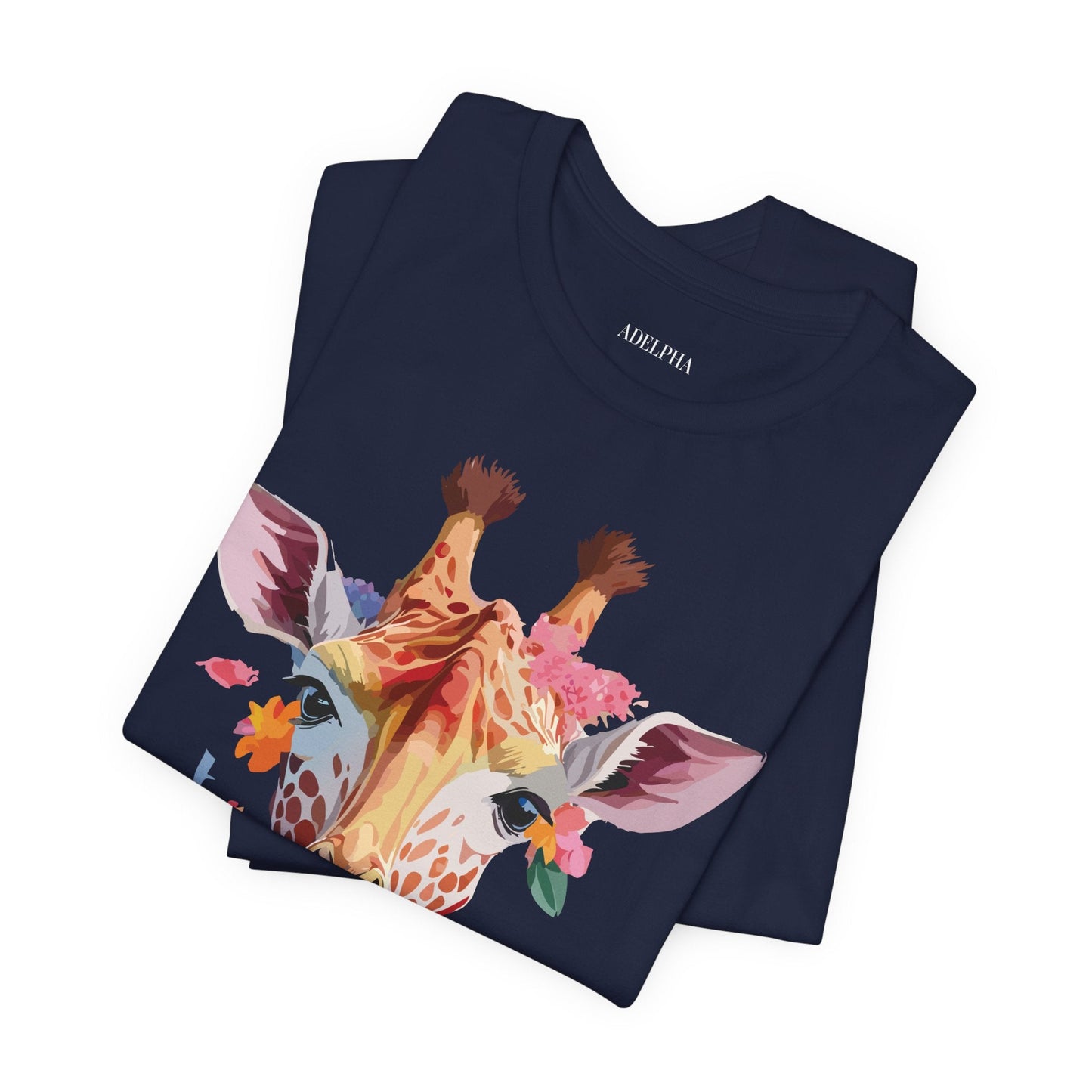 Giraffe Graphic Unisex 100 Cotton Vintage Animal Art T-Shirt 2