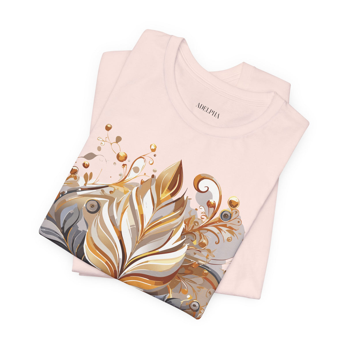 Jewelry Graphic Unisex Cotton Bella+Canvas Tee with Gemstones Art Design m33