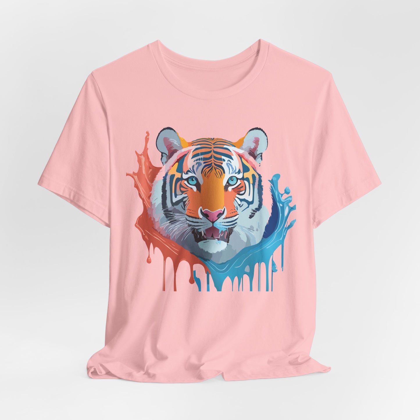 Unisex Tiger Tee, Animal Shirt, Tee Shirt with Tiger, Art T-Shirt, Animal Tees, Big Cat Shirt, Art Design T-Shirt 5