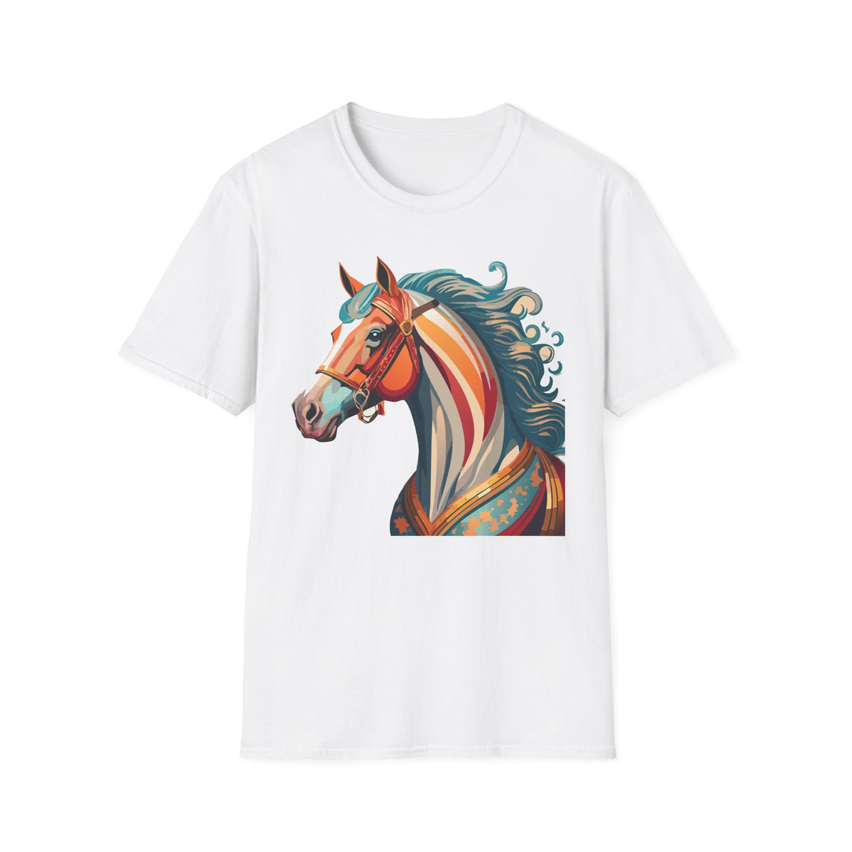 Colorful Abstract Horse T-Shirt | Artistic Stallion Tee