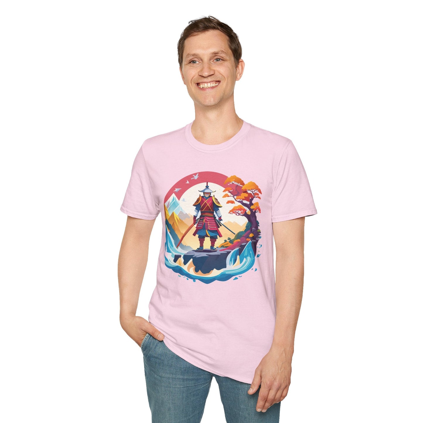Samurai Shirt Gildan Softstyle 64000 Ring Spun Cotton Unisex Tee For Everyday Comfort