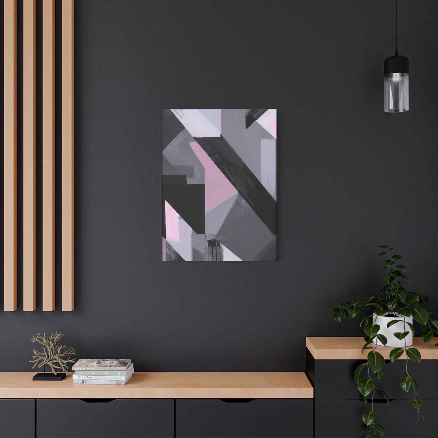 Abstract Geometric Painting Print Canvas 20x24,20x30,24x30 24x32,24x36,30x40 32x48,36x48,40x60 Pine-Wood Inner Frame ABS-45