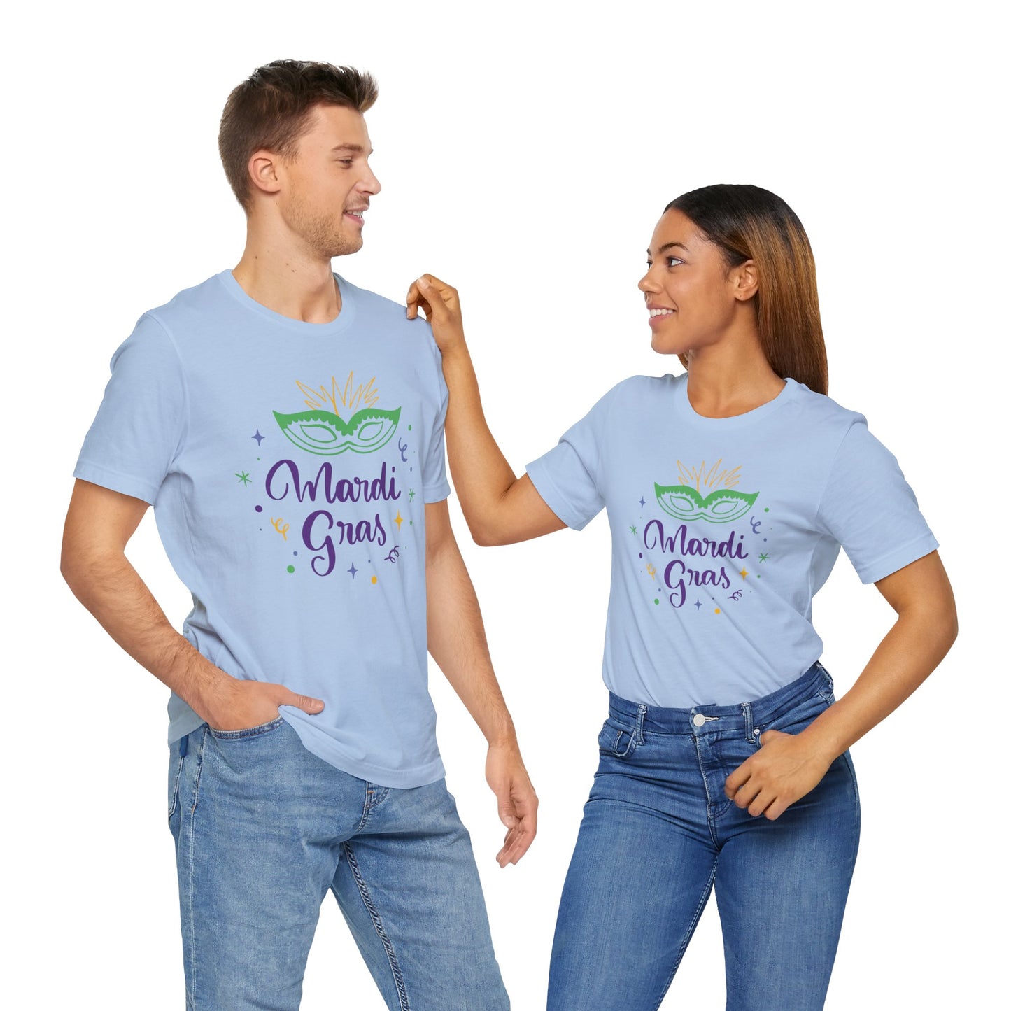 Tee-shirt en coton unisexe pour Mardi Gras