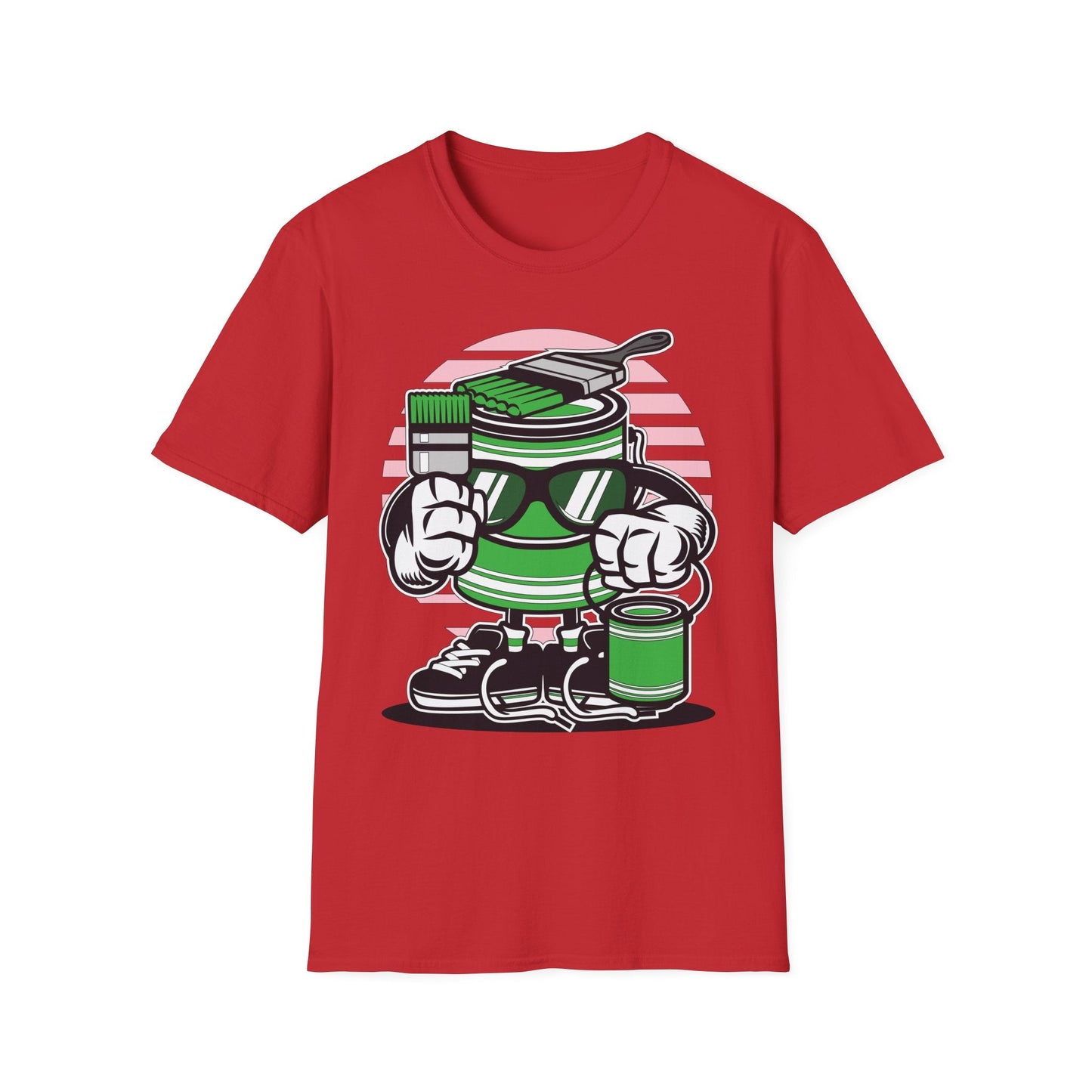 Cartoon T Shirt Animation Tee Funny Graphic Shirt For Unisex Gildan Softstyle 64000 Art Design