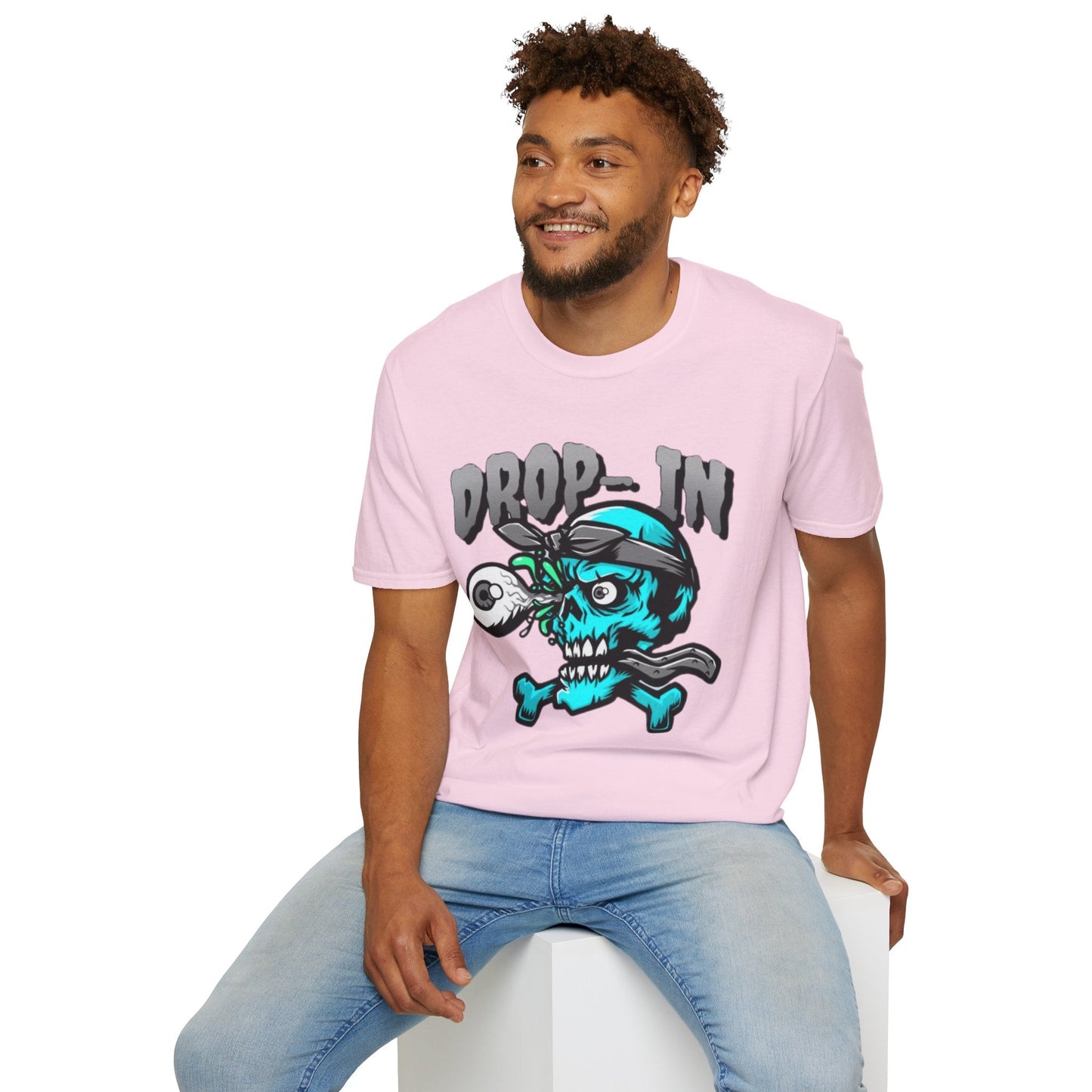 Unisex Skull T Shirt Skeleton Shirt With Skull Artwork Gildan Softstyle 64000 Cotton Tee