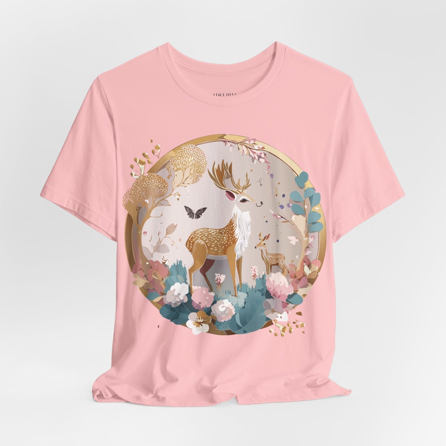Medallion Graphic Unisex 100 Cotton Vintage Animal Medal Artwork Tee 13