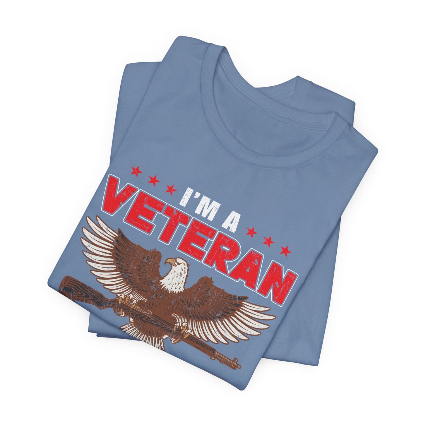 Army Veteran Patriotic Graphic Design Unisex Cotton T-Shirt v35