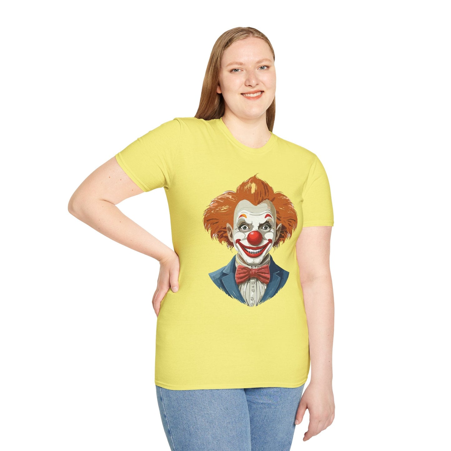 Clown Shirt Unisex Funny Man Circus Tee Softstyle Gildan 64000 Short Sleeve Shirt Premium