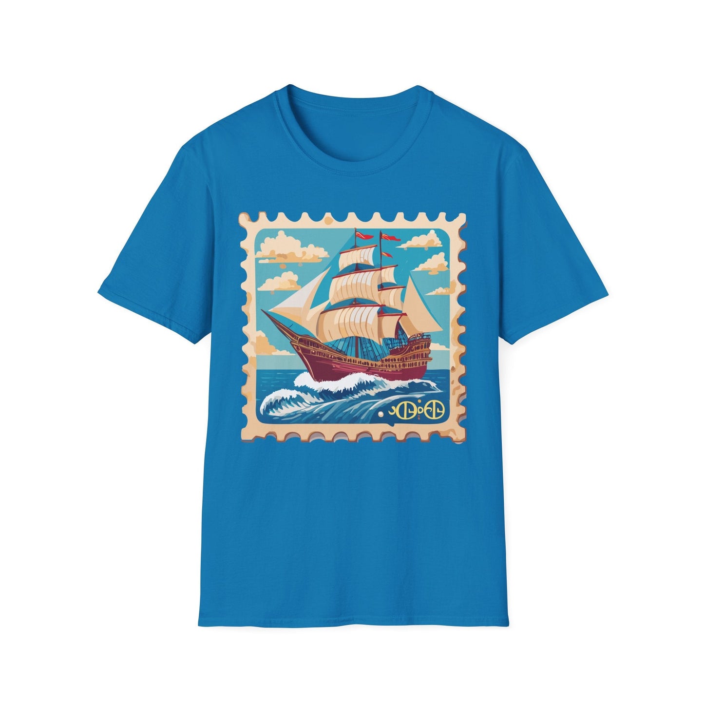 Ship T Shirts Frigate Vessel Tee Unisex Softstyle Gildan 64000 100 Percent Cotton