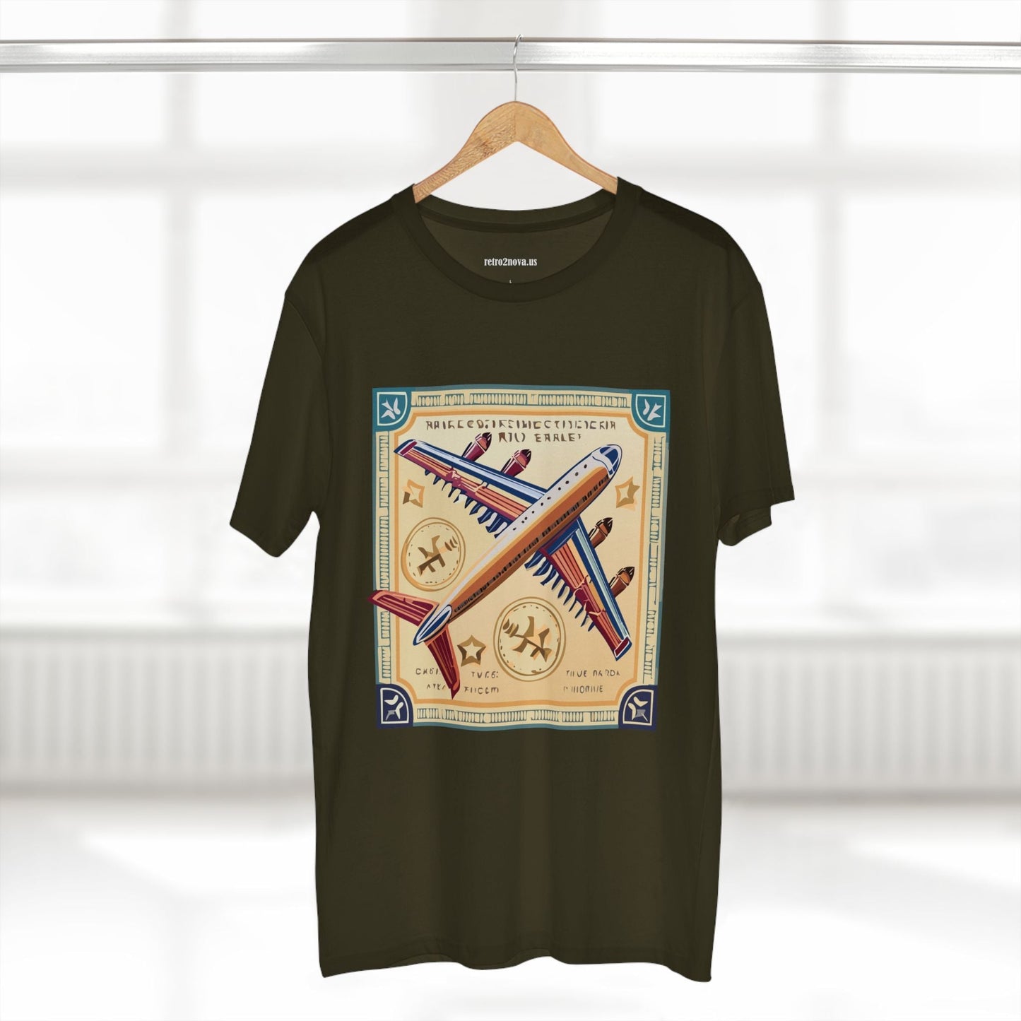 Postage Stamp Shirt Unisex Premium Cotton Tee With Original Art By Retro2Nova Art Collection