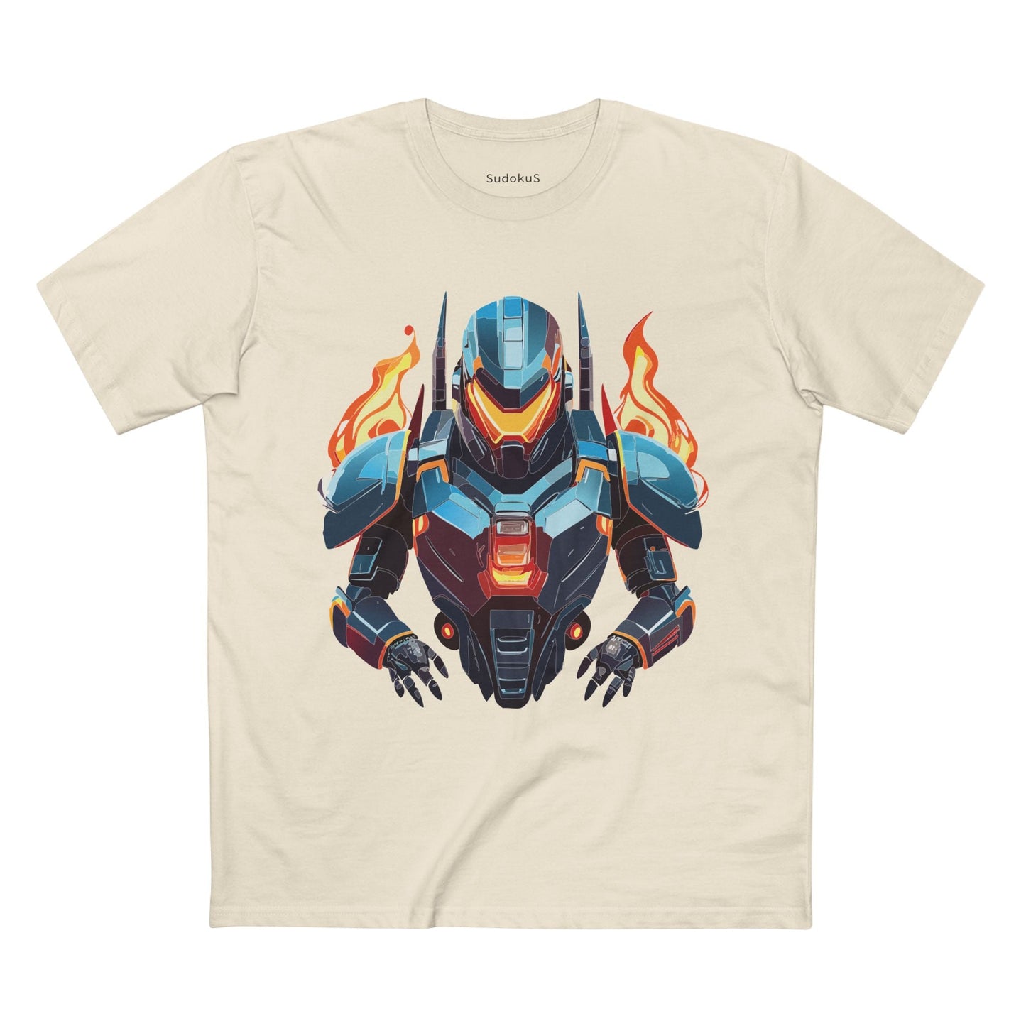 Cyborg Robot Graphic Unisex 100 Cotton Staple Tee 20