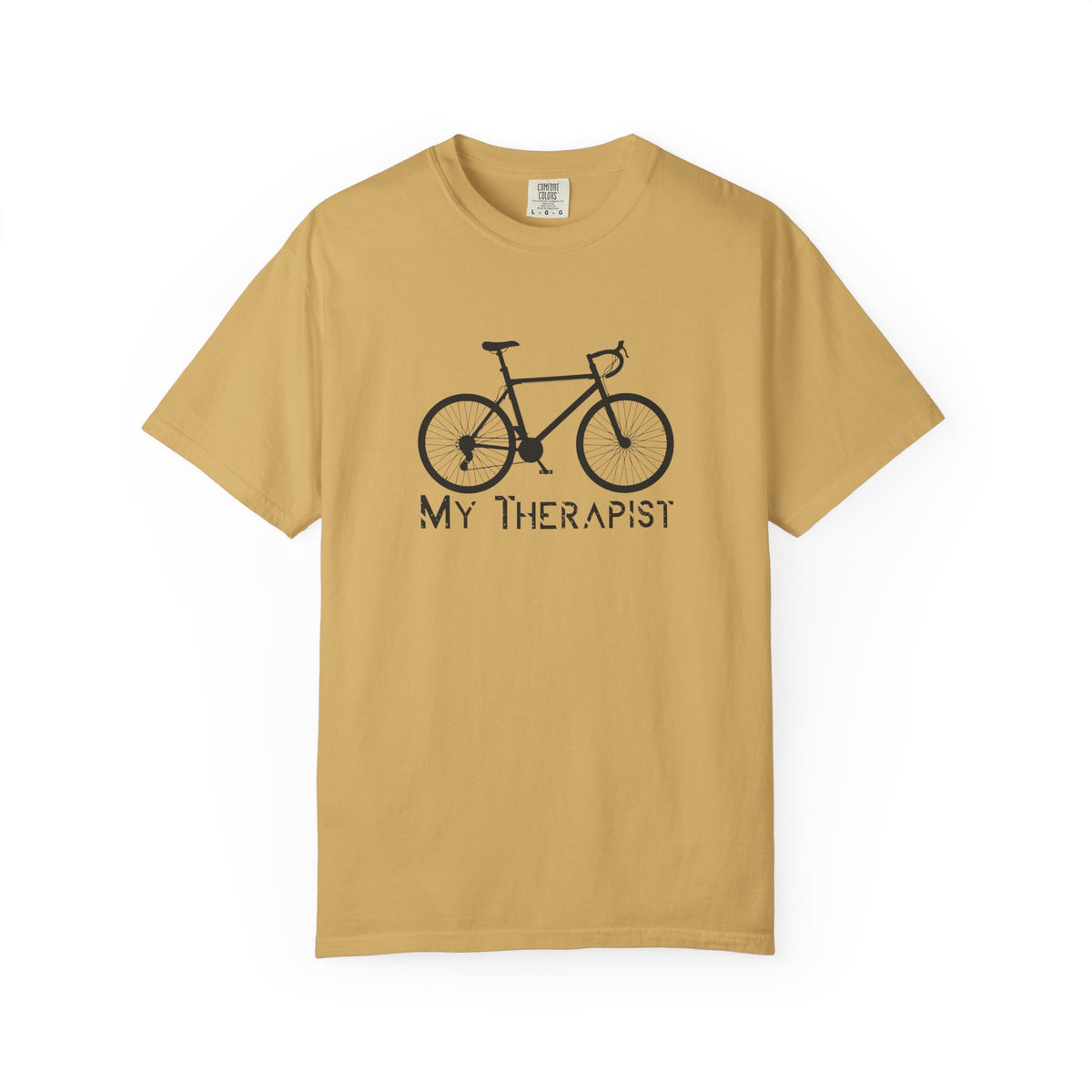 Bicycle My Therapist Bike Cycling Unisex Comfort Colors Garment-Dyed Heavyweight 100 Cotton Art Design T-Shirt w59