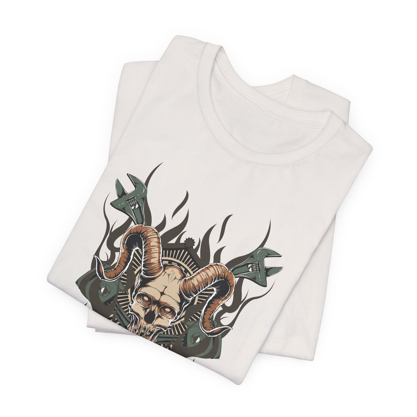 Gothic Skull Graphic Design Unisex Cotton Tee Art-49