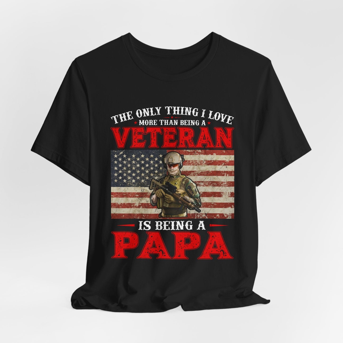 Army Veteran Patriotic Graphic Design Unisex Cotton T-Shirt v30