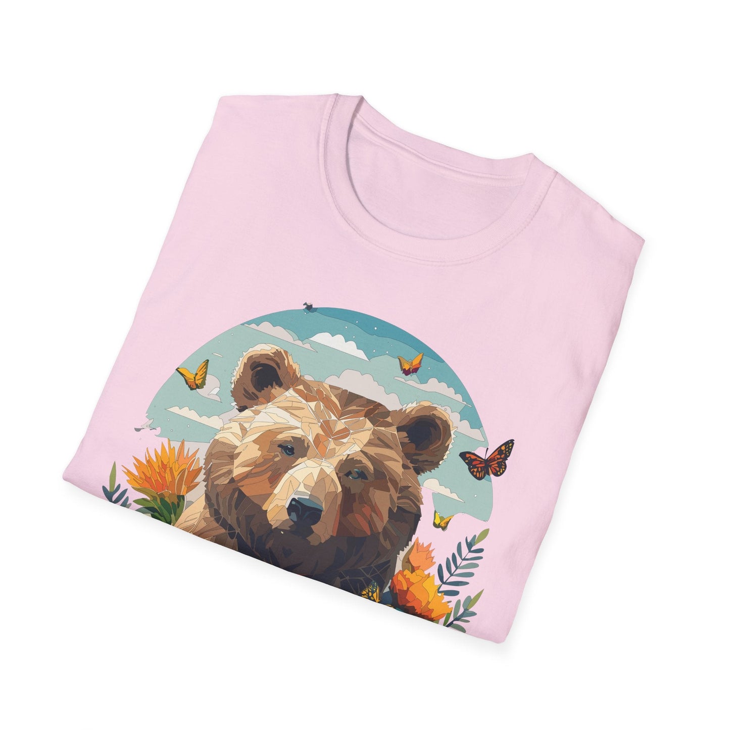 Bear T Shirt Unisex Teddy Bear Tee Softstyle 64000 One Hundred Percent Ring Spun Cotton Short Sleeve