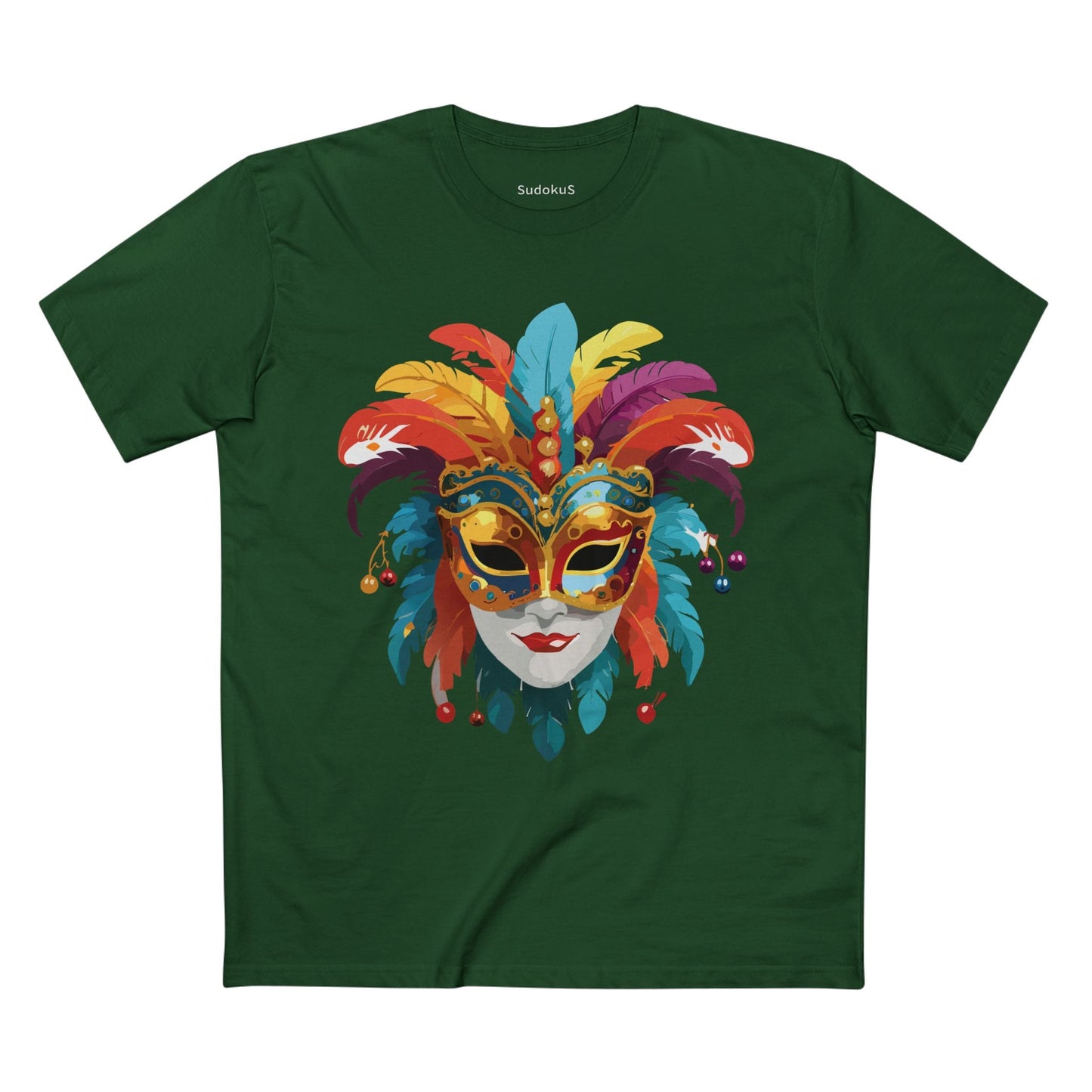 Mask Graphic Unisex 100 Cotton Staple Tee 10