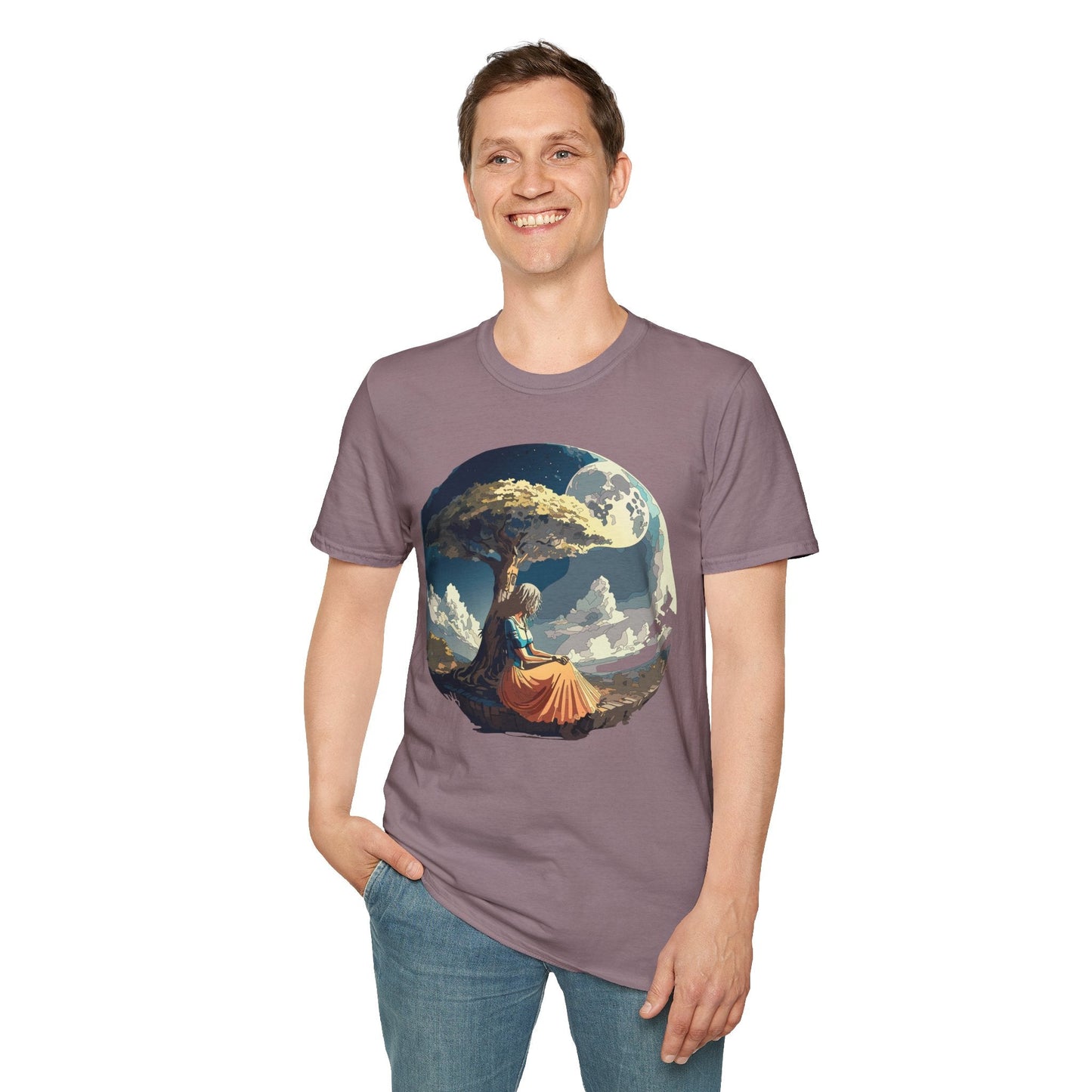 Unisex Graphic T Shirt Art Design Tee Softstyle 64000 Ring Spun Cotton Comfortable
