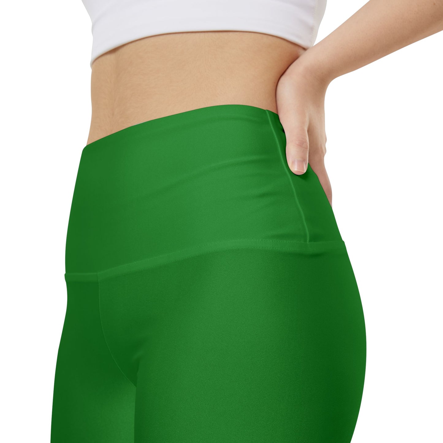 Forest Green Women's Green Workout Shorts — High-Waist Active Bike Shorts