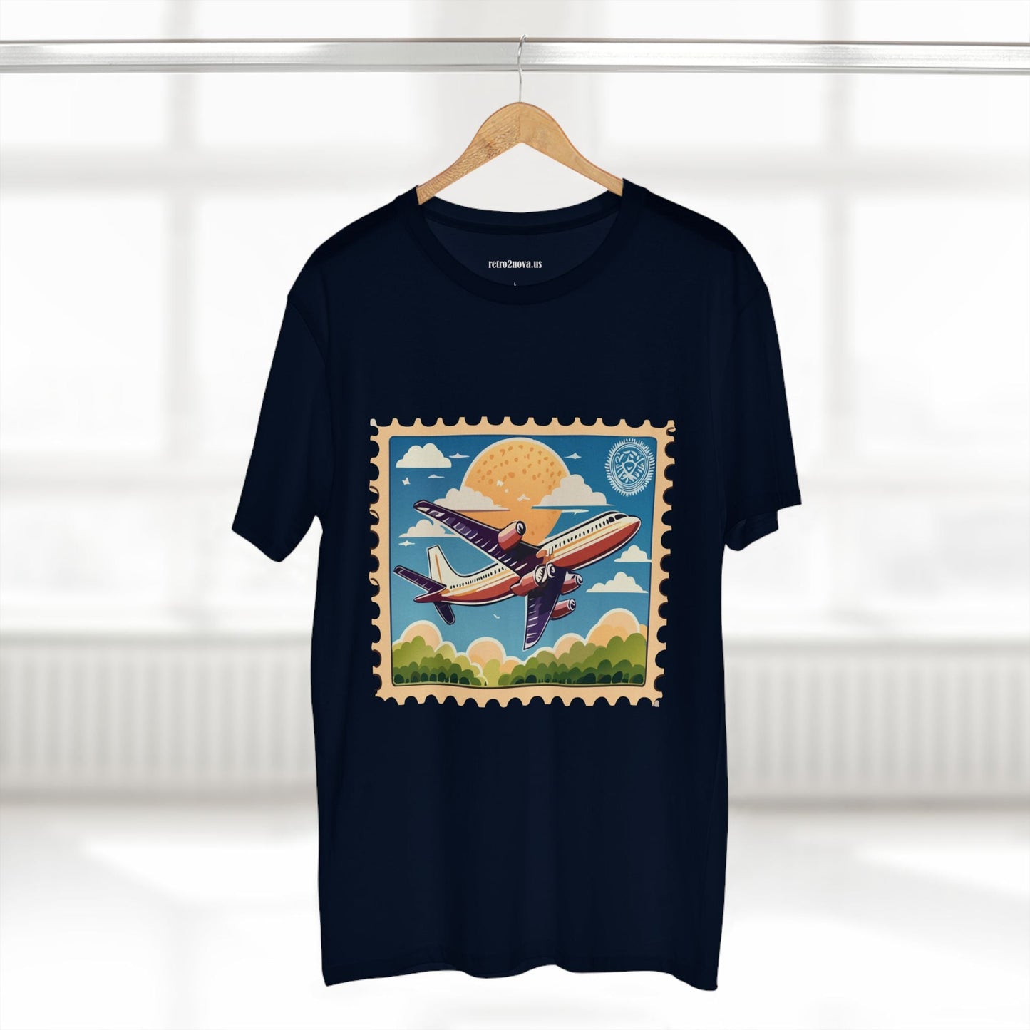 Postage Stamp Shirt Unisex Premium Cotton Tee PS13 Original Art Design Retro2Nova