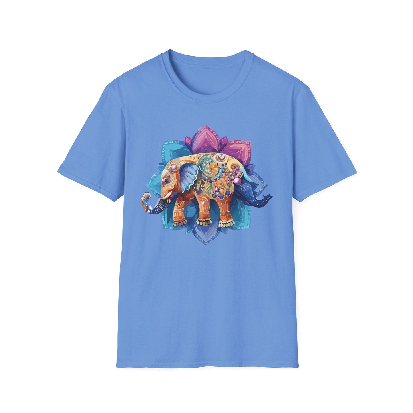 Unisex Elephant T Shirt Softstyle Gildan 64000 Cotton Tee For Animal Lovers And Collectors