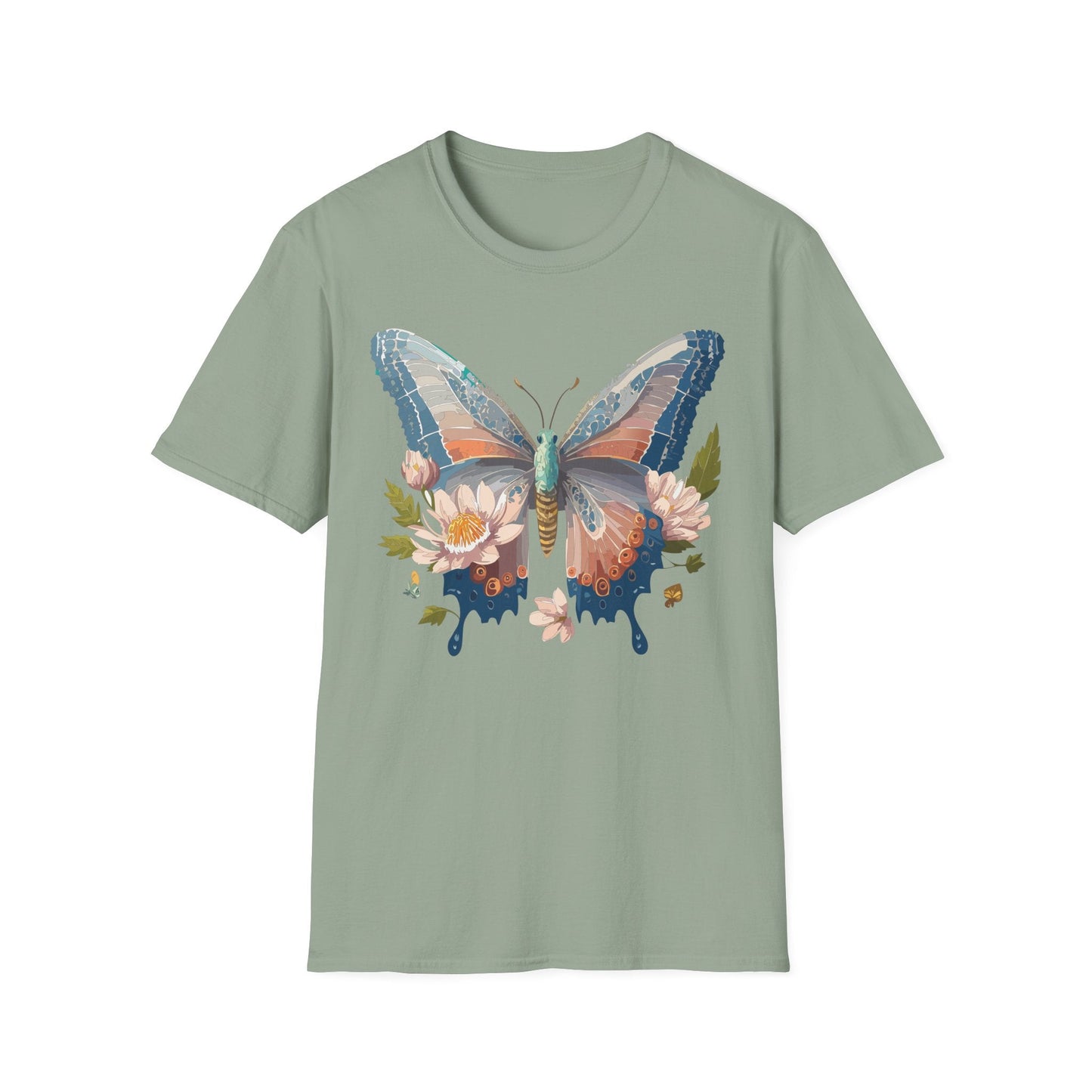 Butterfly Shirt Unisex T Shirt Monarch Design Softstyle 64000 Ring Spun Cotton Tee