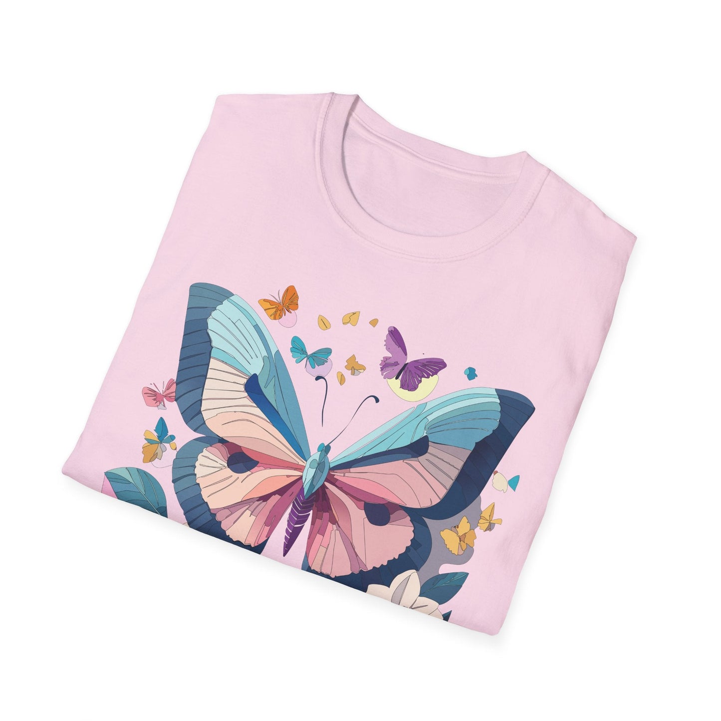 Butterfly Shirt Unisex T Shirt Softstyle Gildan 64000 Ring Spun Cotton Monarch Design