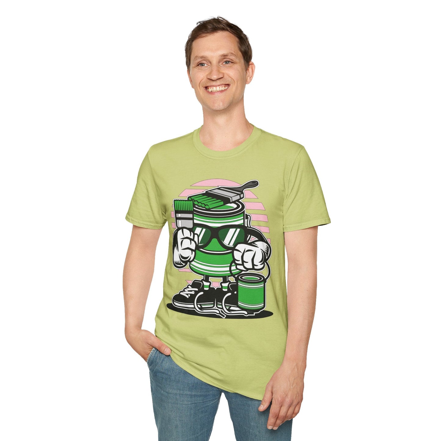 Cartoon T Shirt Animation Tee Funny Graphic Shirt For Unisex Gildan Softstyle 64000 Art Design