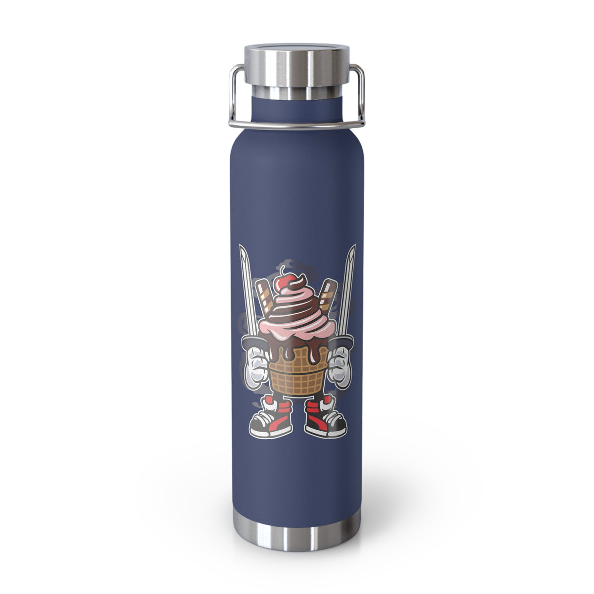 22oz Copper Insulated Water Bottle with Cartoon Design - CV94