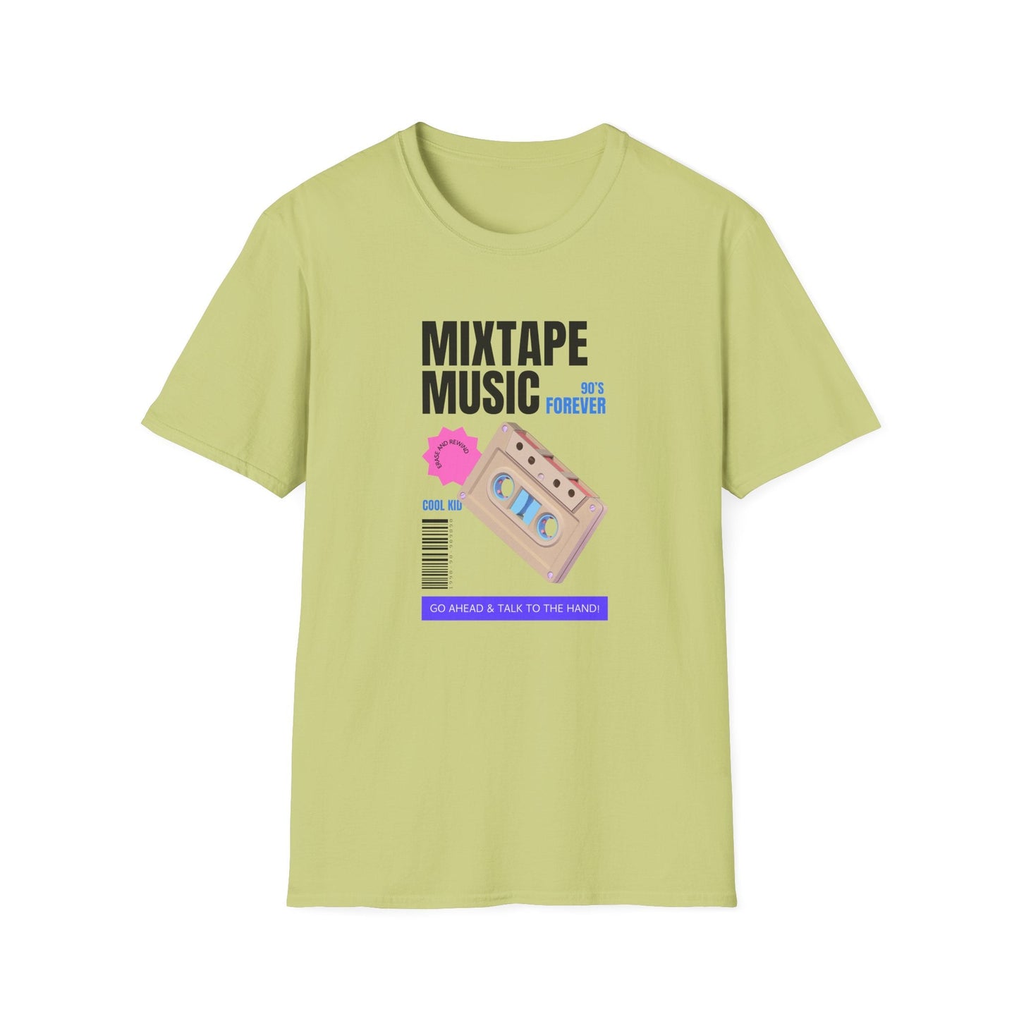 Mixtape Music Vintage Cassette T-Shirt Unisex Cotton Retro Audio Graphic Tee
