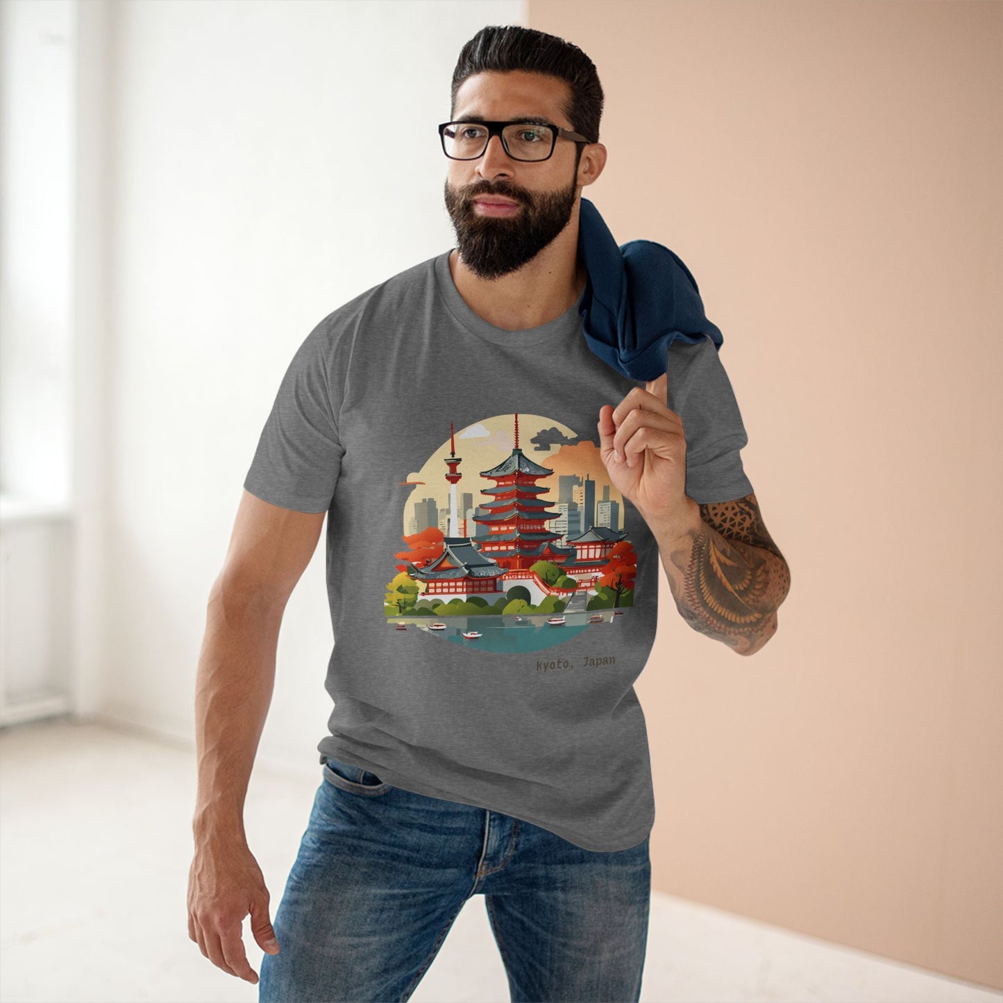Travel Shirt Japan Tourist Shirt Unisex Premium Cotton Tee With Original Art Design Retro2Nova