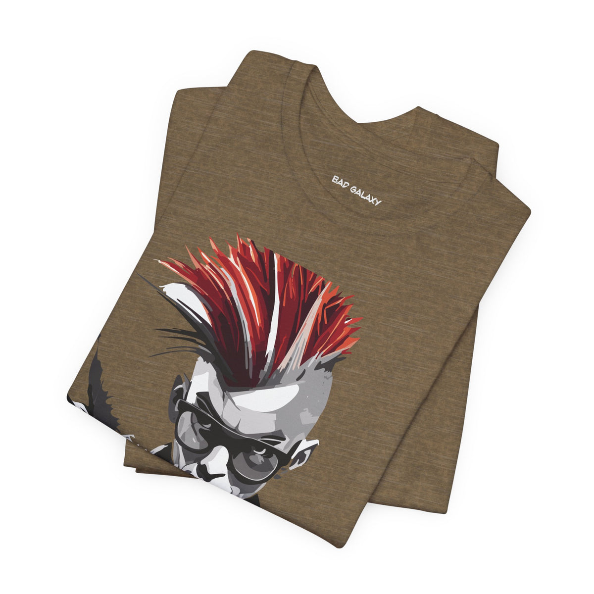 Punk Rock Graphic Unisex Cotton Bella+Canvas Tee with Art Design b24