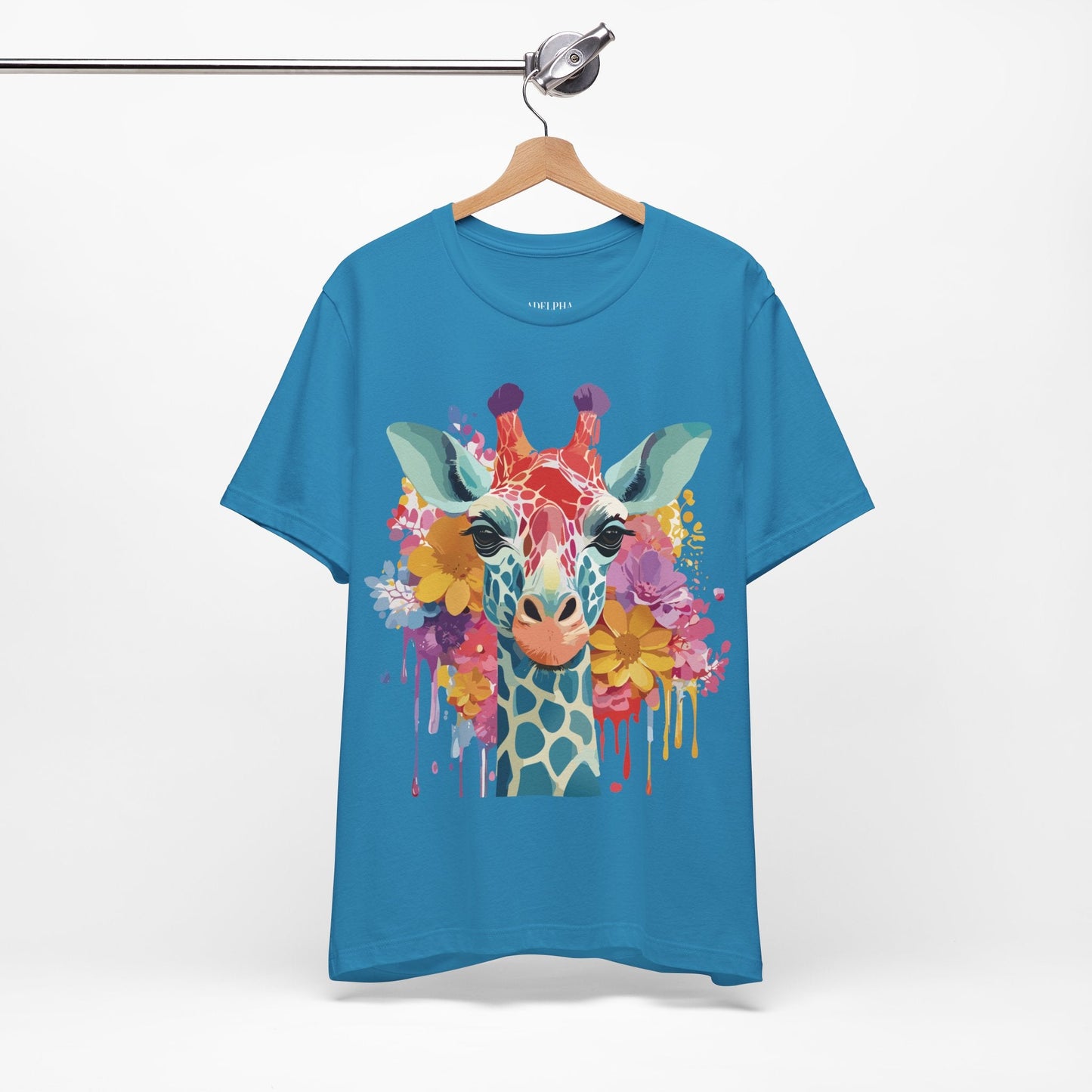 Adelpha Giraffe Graphic Tee Unisex Jersey Short Sleeve Vintage Inspired Art Design
