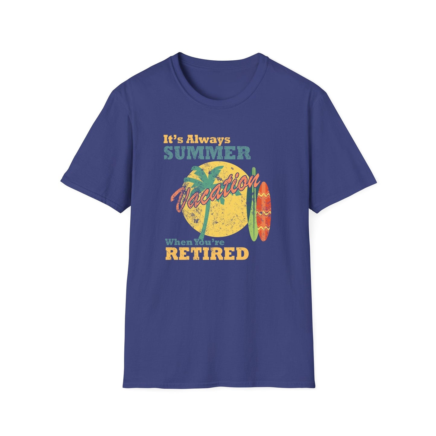 Summer Unisex T Shirt With Art Design Gildan Softstyle 64000 100 Percent Cotton Tee