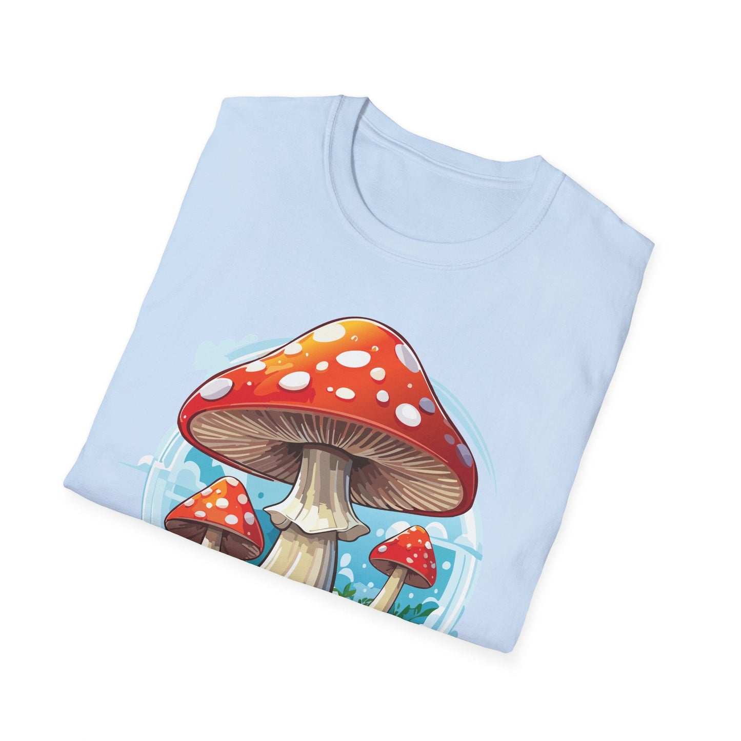 Mashroom Tee Shirt Unisex Funny Mashroom Design 100 Percent Cotton Softstyle Tee