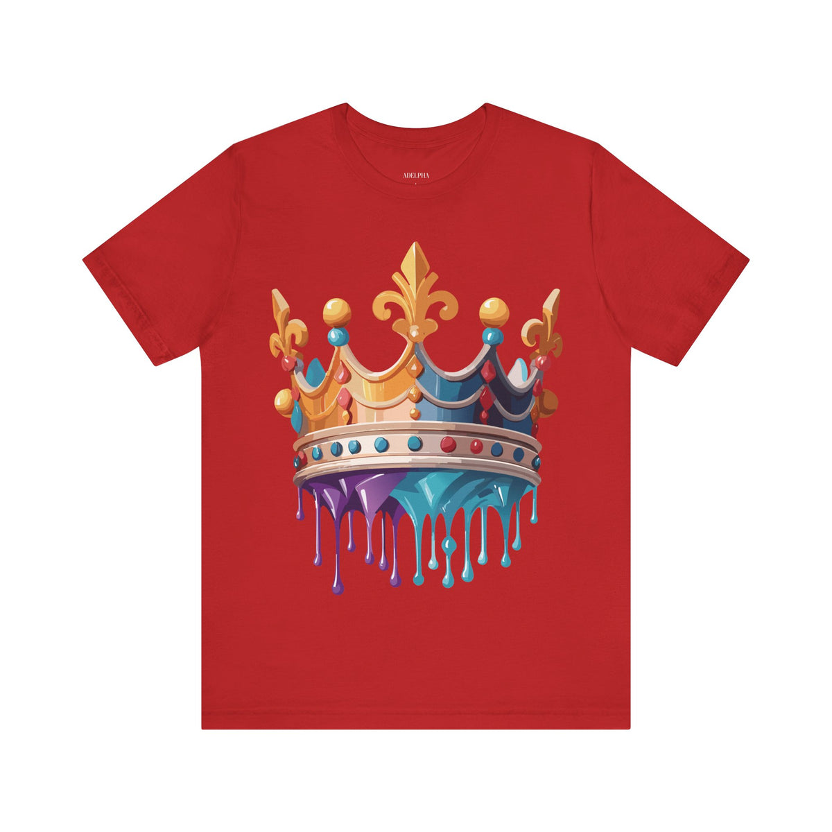 Crown Graphic Unisex Cotton Bella+Canvas Tee with Art Design m19