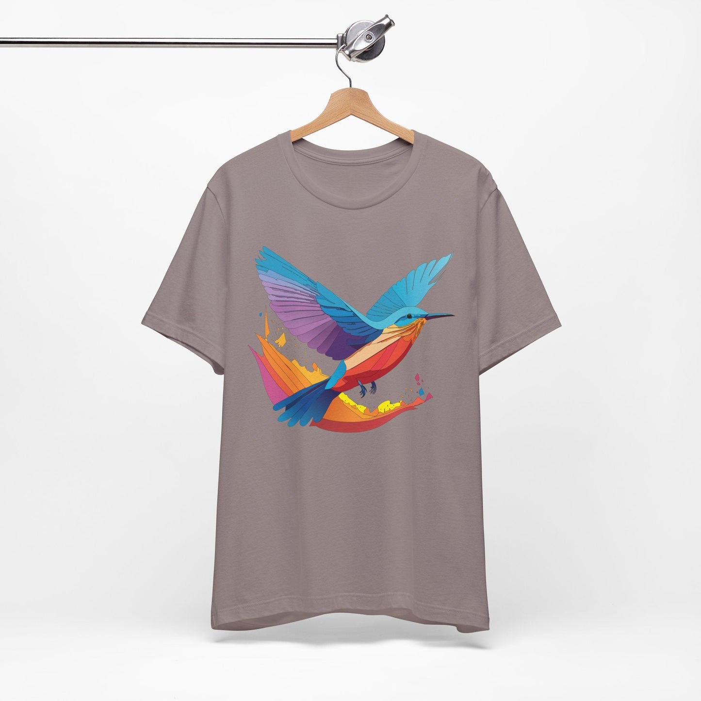 Unisex Animal Shirt Art Design Tee With Wild Animals Print Soft Comfortable Short Sleeve Tee