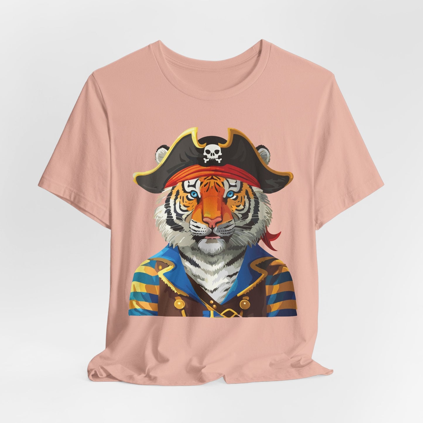 Unisex Animal Tee Shirt Art Design With Wild Animals Gildan Softstyle Cotton T Shirt