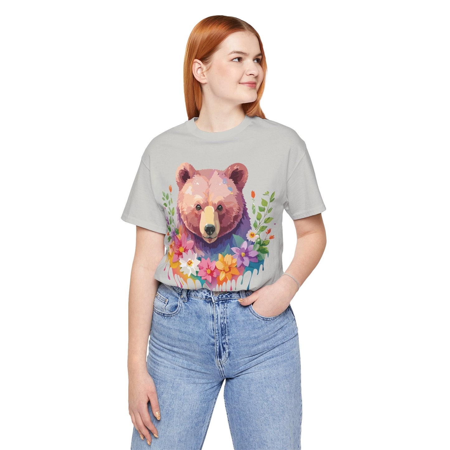 Bear Graphic T Shirt By Adelpha Unisex Short Sleeve Art Design Tee