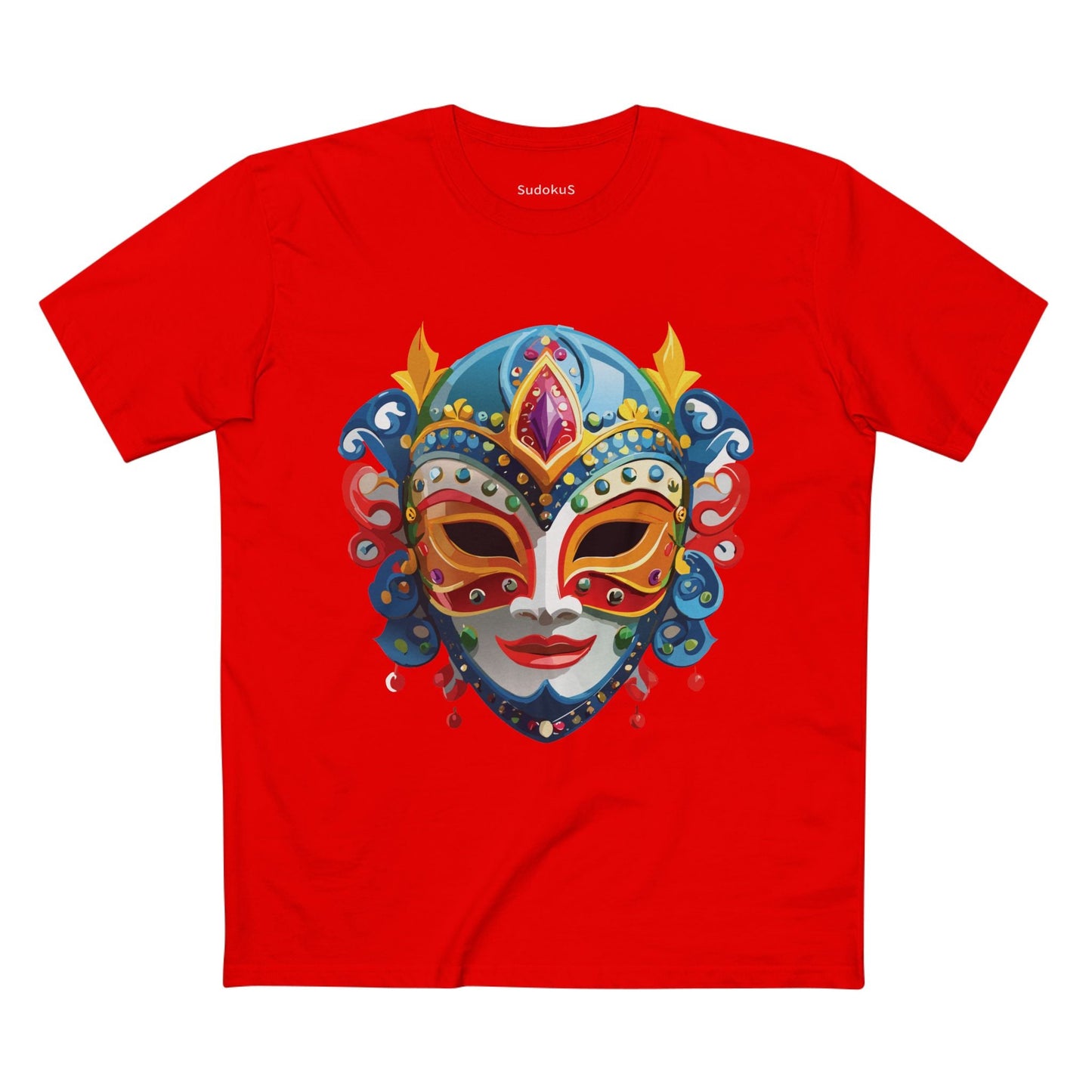 Mask Graphic Unisex 100 Cotton Staple Tee 23