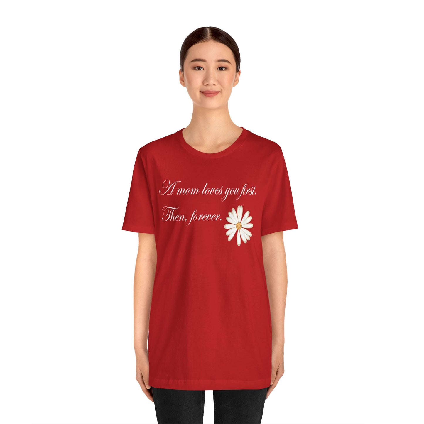 T-shirt unisexe en coton avec signature de maman