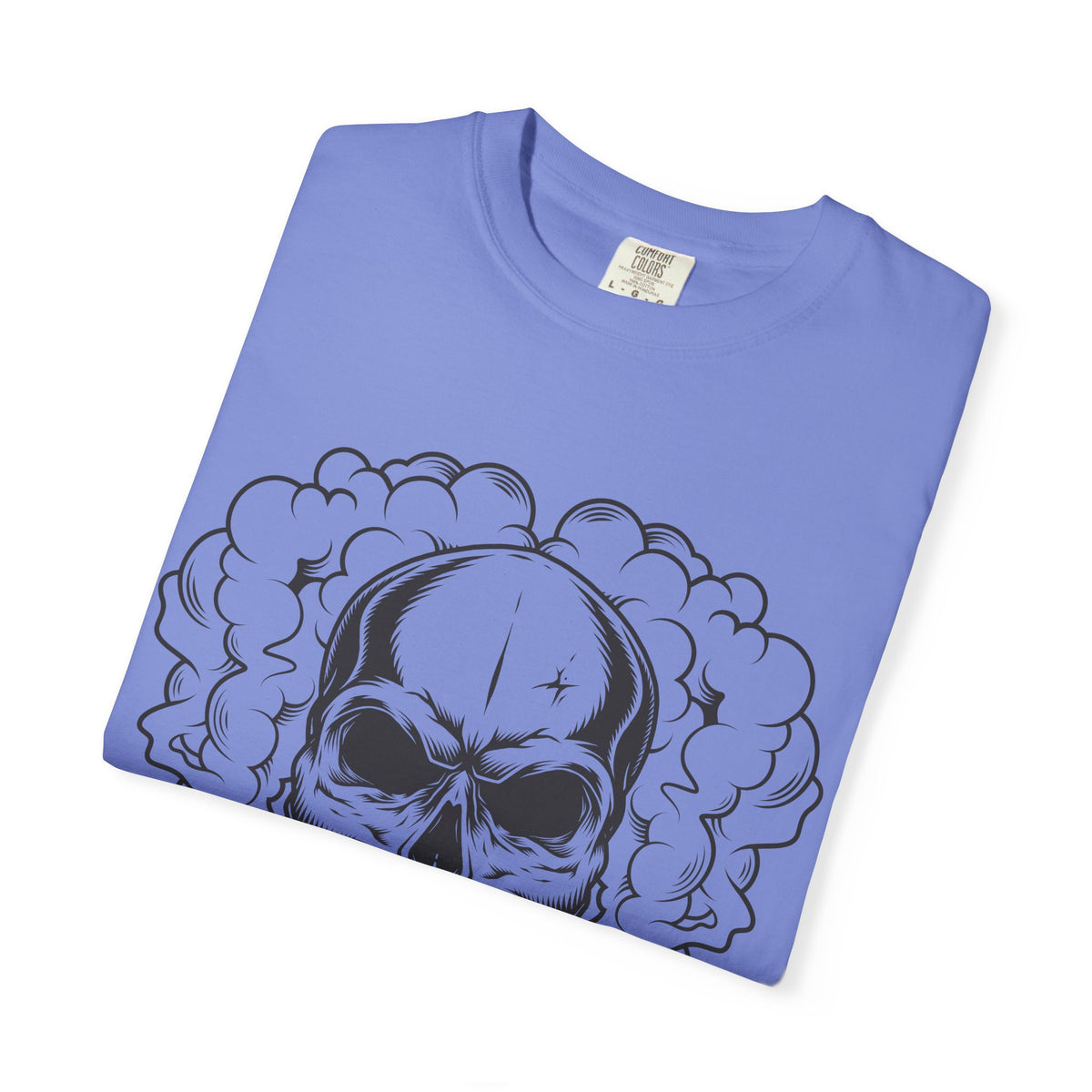 Camiseta unisex de algodón con calavera 
