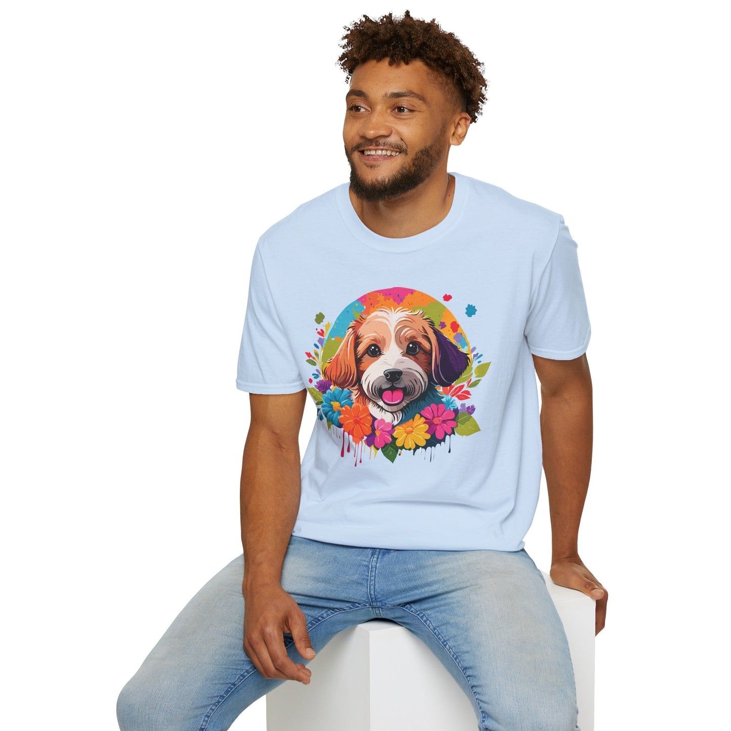 Unisex Dog Shirt Softstyle Cotton Tee Gildan 64000 Animal Tee