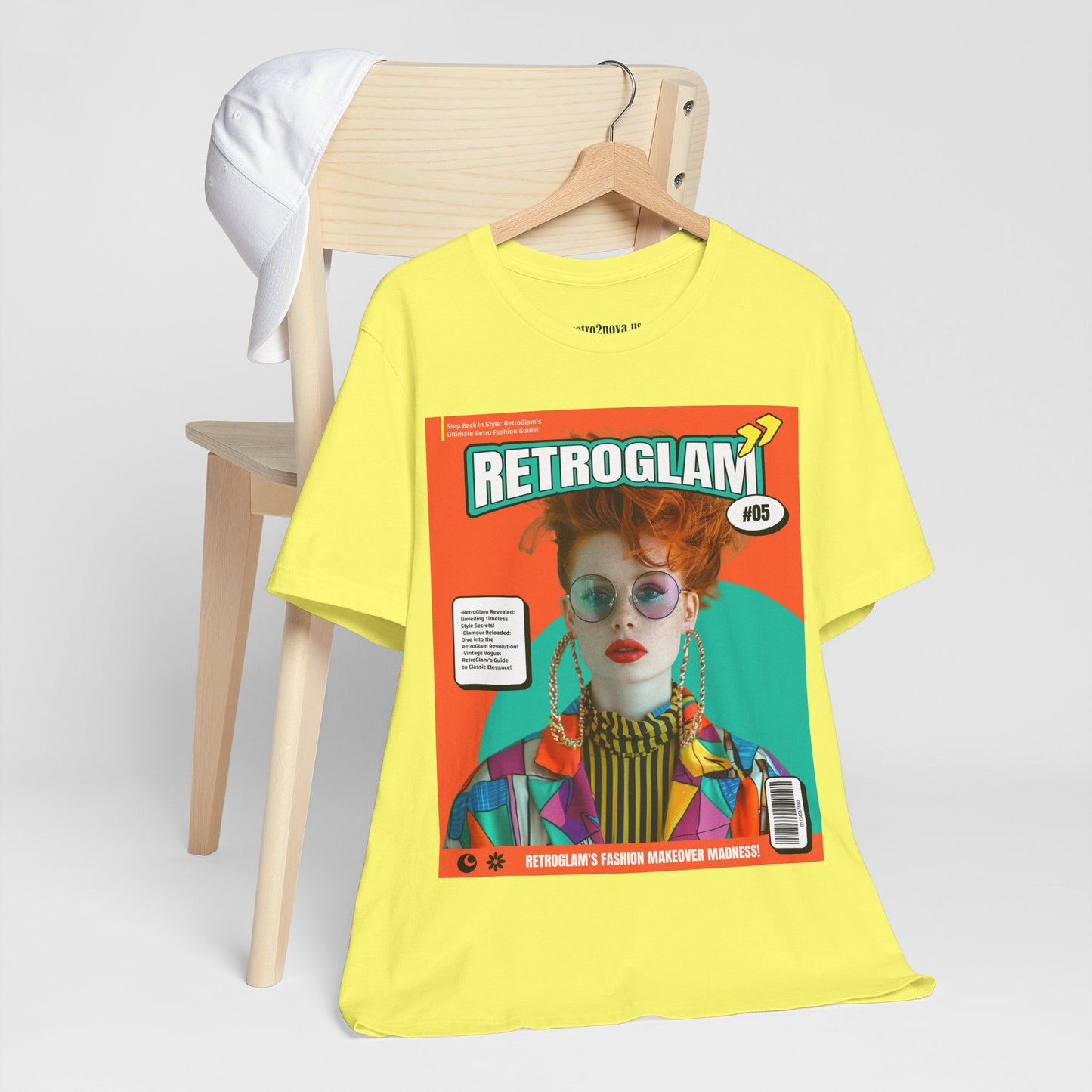 Magazine Cover Shirt Unisex Short Sleeve Tee Lightweight Breathable Fabric